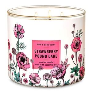 B&BW Strawberry Pound Cake 3-Wick Candle